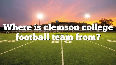 Where is clemson college football team from?