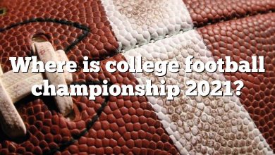 Where is college football championship 2021?