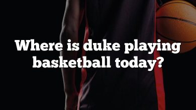 Where is duke playing basketball today?