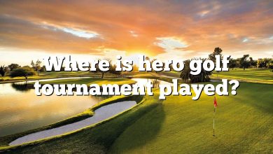 Where is hero golf tournament played?