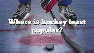Where is hockey least popular?