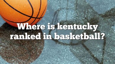 Where is kentucky ranked in basketball?