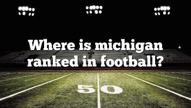 Where is michigan ranked in football?