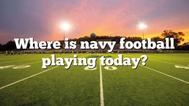 Where is navy football playing today?
