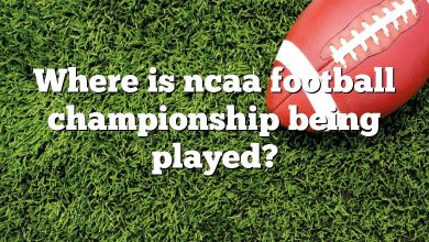 Where is ncaa football championship being played?