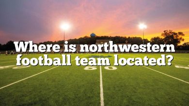 Where is northwestern football team located?