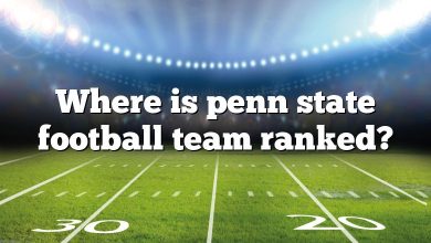 Where is penn state football team ranked?