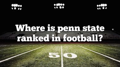 Where is penn state ranked in football?