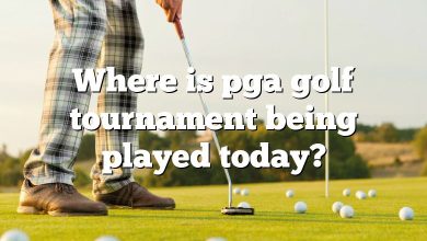 Where is pga golf tournament being played today?