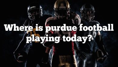 Where is purdue football playing today?