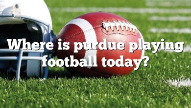 Where is purdue playing football today?