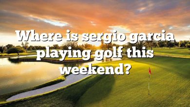 Where is sergio garcia playing golf this weekend?