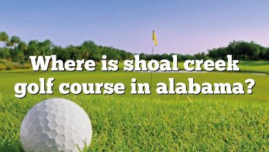 Where is shoal creek golf course in alabama?