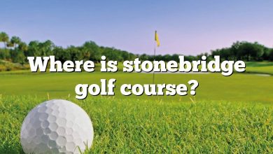 Where is stonebridge golf course?