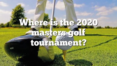 Where is the 2020 masters golf tournament?