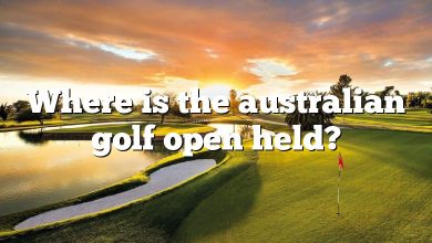 Where is the australian golf open held?