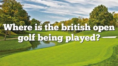Where is the british open golf being played?