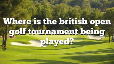 Where is the british open golf tournament being played?