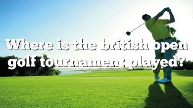 Where is the british open golf tournament played?