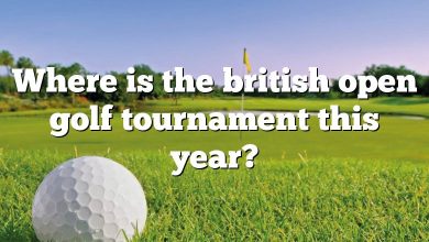 Where is the british open golf tournament this year?