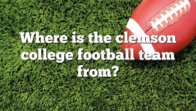 Where is the clemson college football team from?