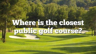 Where is the closest public golf course?