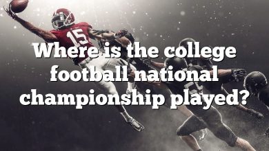 Where is the college football national championship played?