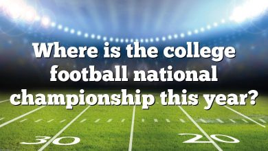 Where is the college football national championship this year?