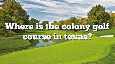 Where is the colony golf course in texas?