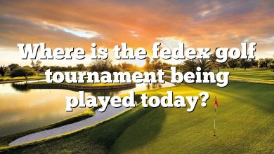 Where is the fedex golf tournament being played today?