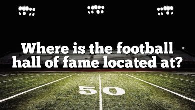 Where is the football hall of fame located at?