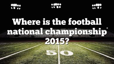 Where is the football national championship 2015?