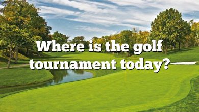 Where is the golf tournament today?