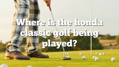 Where is the honda classic golf being played?