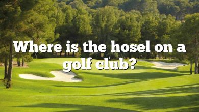 Where is the hosel on a golf club?