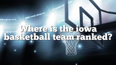 Where is the iowa basketball team ranked?