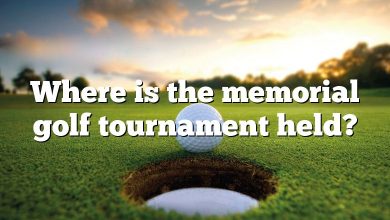 Where is the memorial golf tournament held?