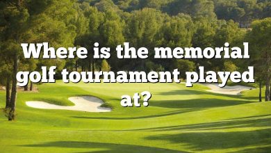 Where is the memorial golf tournament played at?