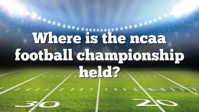 Where is the ncaa football championship held?