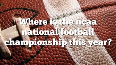 Where is the ncaa national football championship this year?