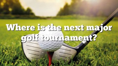Where is the next major golf tournament?