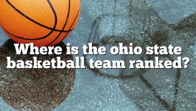 Where is the ohio state basketball team ranked?