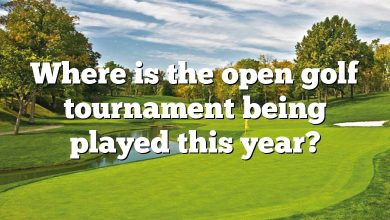 Where is the open golf tournament being played this year?