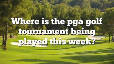 Where is the pga golf tournament being played this week?