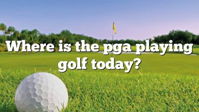 Where is the pga playing golf today?