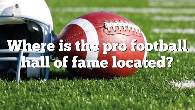 Where is the pro football hall of fame located?