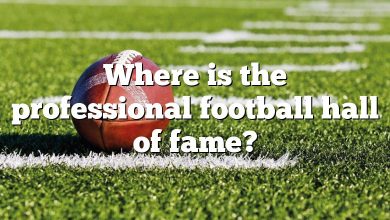 Where is the professional football hall of fame?