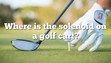 Where is the solenoid on a golf cart?