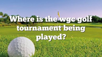 Where is the wgc golf tournament being played?