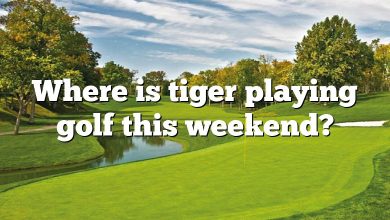 Where is tiger playing golf this weekend?